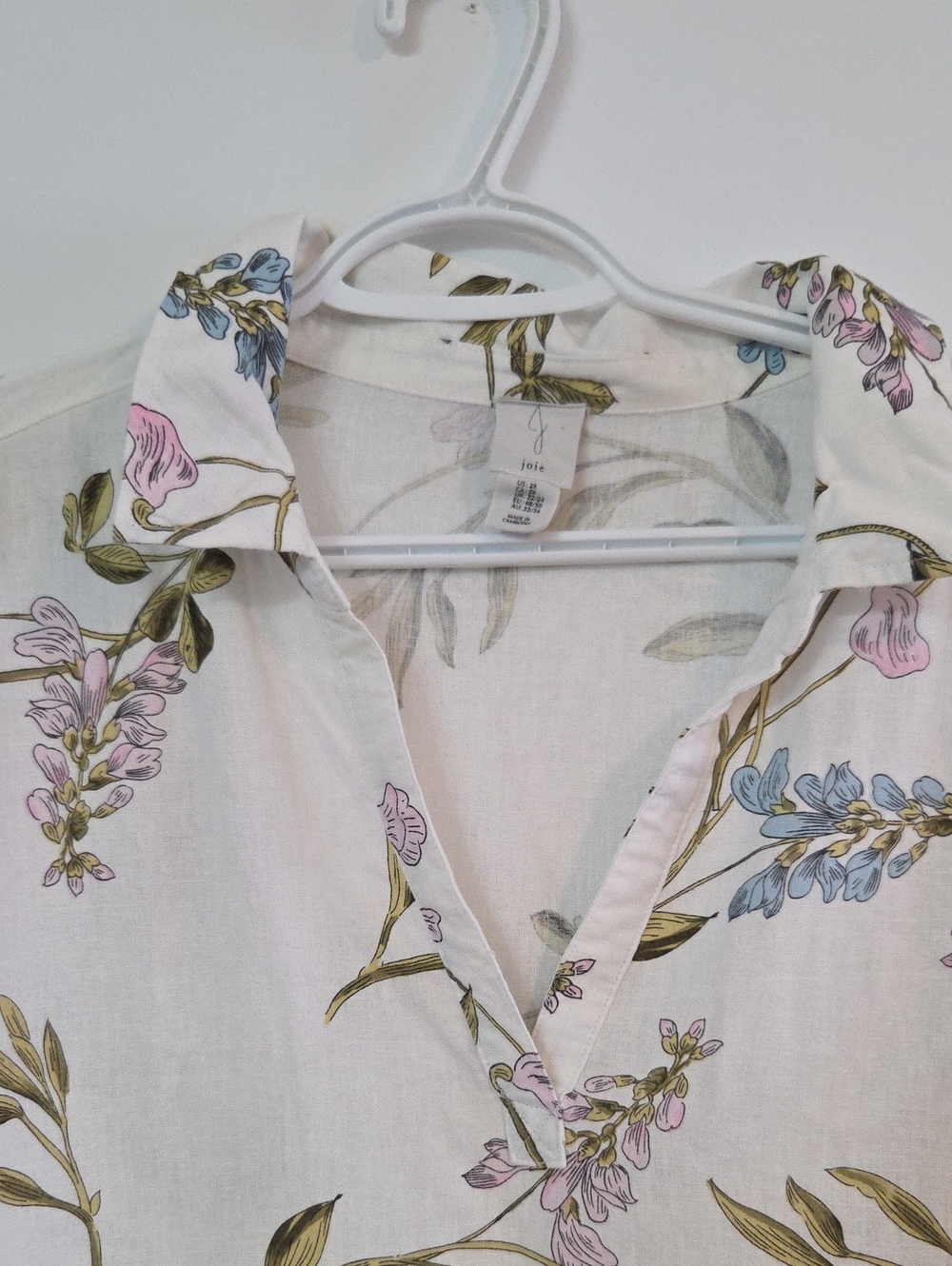 Joie floral linen blend tunic Sz 2X - Picture 3 of 8